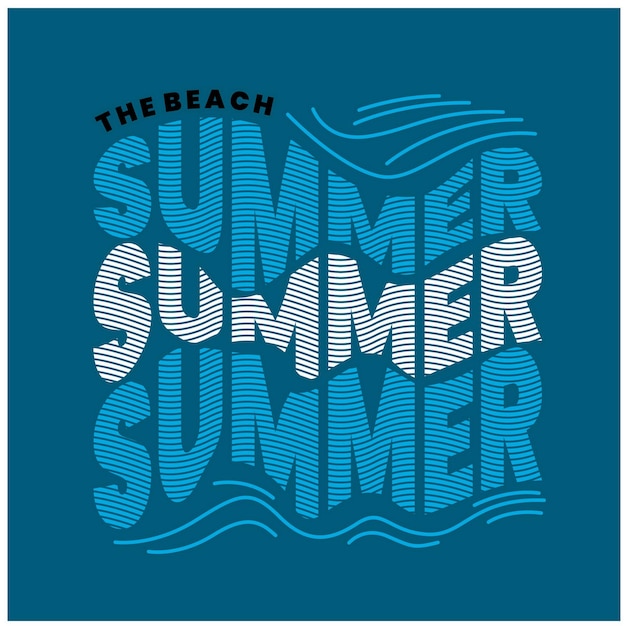 Summer Vintage typography design in vector illustration tshirt clothing and other uses