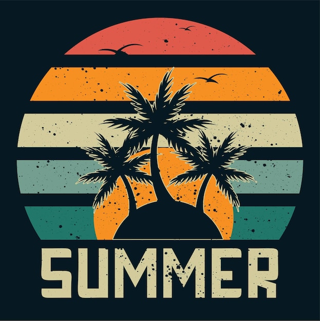 Vector summer vintage