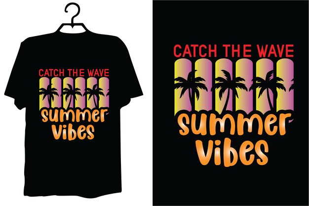 Vector summer wave typeface tropical vector illustrations for your work logo mascot merchandise tshirt