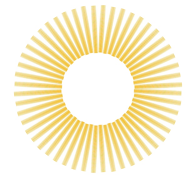 夏の黄色のオレンジ色の背景と光線太陽光線 burst15