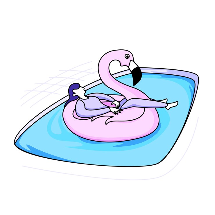 Summertime in the pool