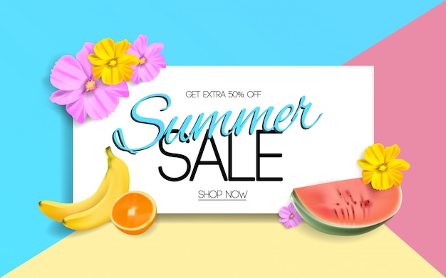 Vector summertime sale illustration