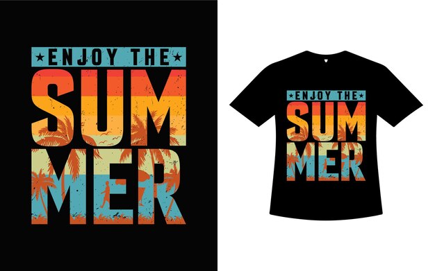 Summertime tshirt design template vector image