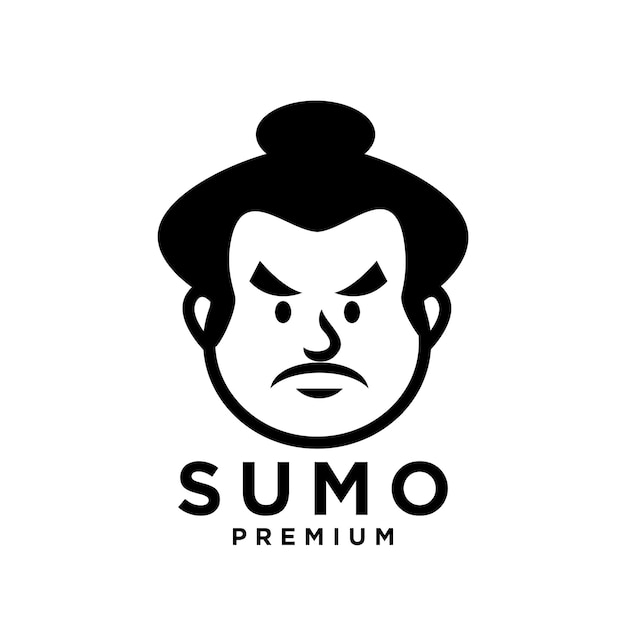 Sumo mascot logo icon design illustration