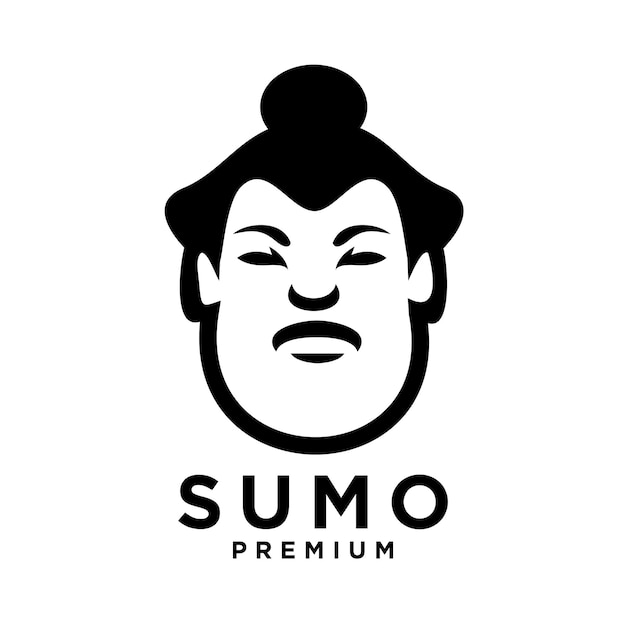 Sumo mascot logo icon design illustration