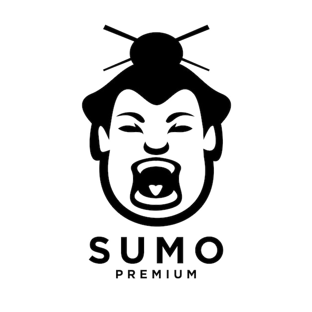 Sumo mascot logo icon design illustration