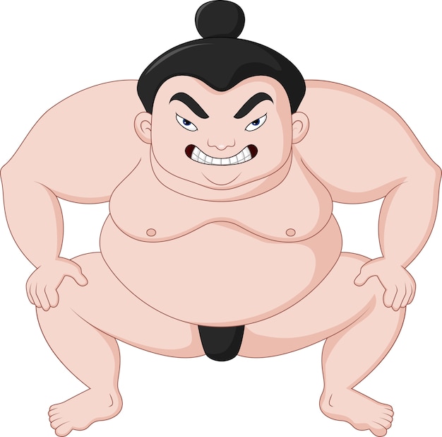 Sumo wrestler cartoon