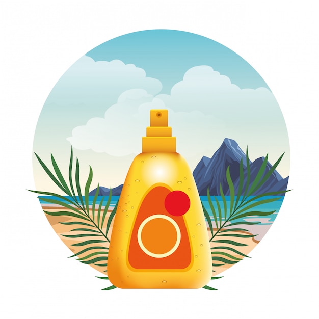 Sun bronzer bottle cosmetic product