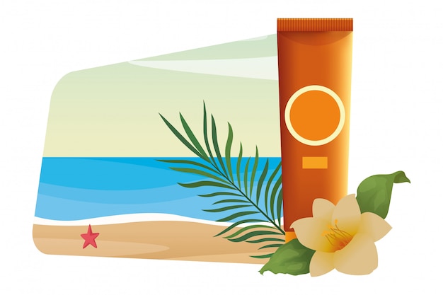 Sun bronzer bottle cosmetic product