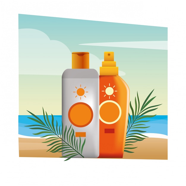 Vector sun bronzers and cosmetics products