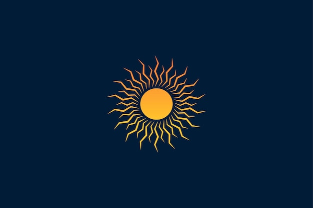 Sun burst  Sun Rays Logo Template