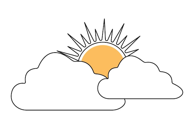編集可能なストロークで連続した1行の太陽雲図