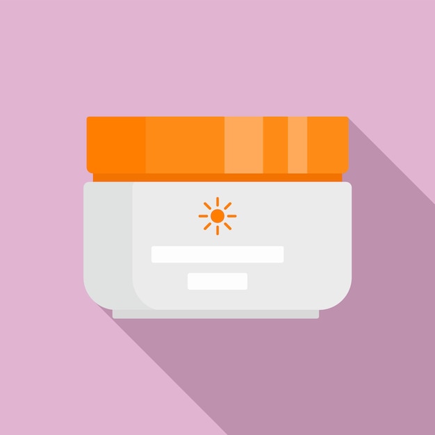 Vector sun cream protect icon flat illustration of sun cream protect vector icon for web design