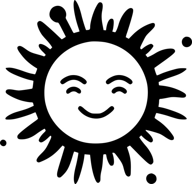 Vector sun high quality vector logo vector illustration ideal for tshirt graphic