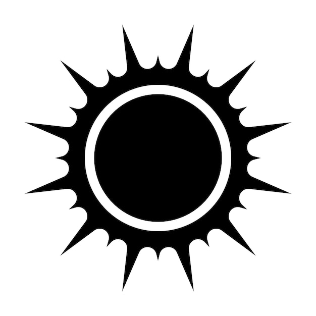 Sun icon design illustration design