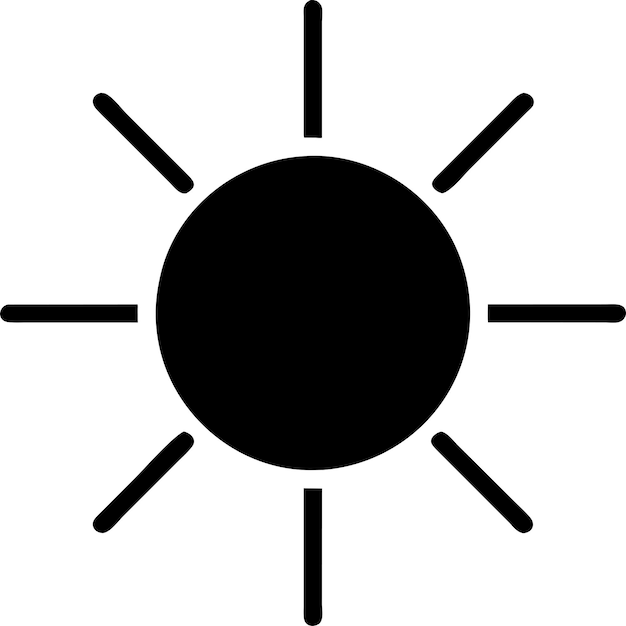 Вектор Дизайн иконы солнца