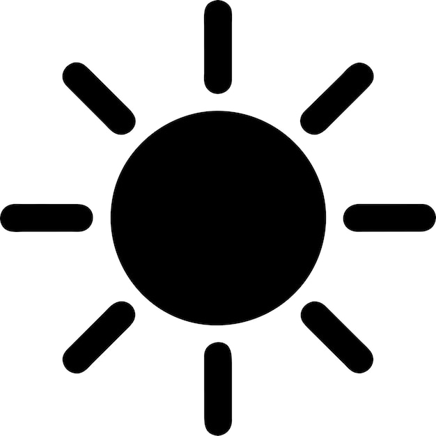 Vector sun icon design