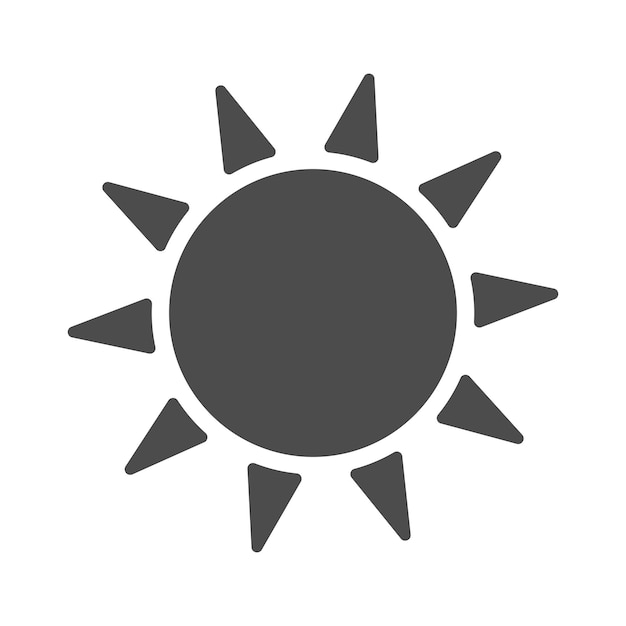 Sun icon graphic design template vector illustration