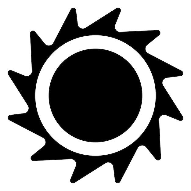 太陽のアイコン 太陽のイコーン 天気デザインのアイコン トレンディな夏のシンボル ベクトルイラスト