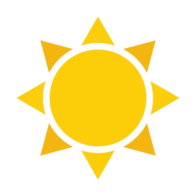 Sun Icon Sun icon radiant warmth and light celestial body emblem source of energy and vitality sun's rays Vector line icon for Business and Advertising