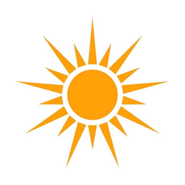 Sun Icon Vector Design Template