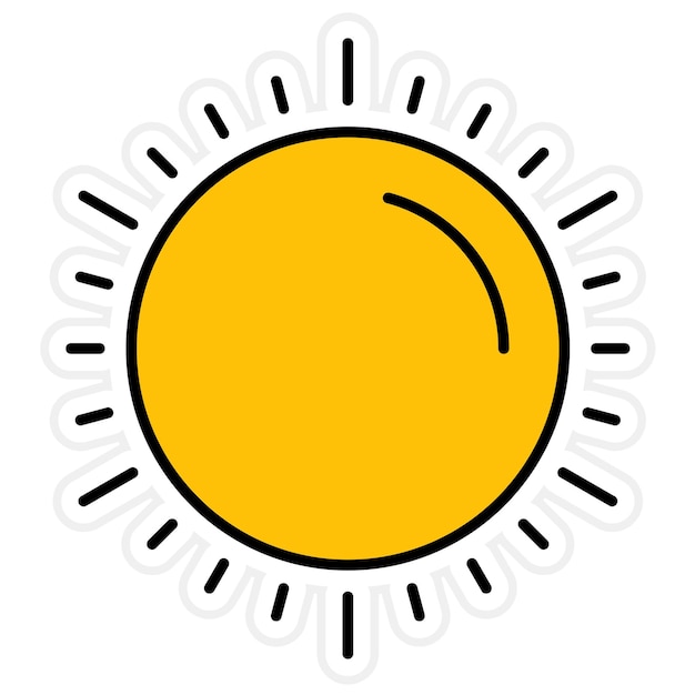 Vector sun icon vector image can be used for ecology