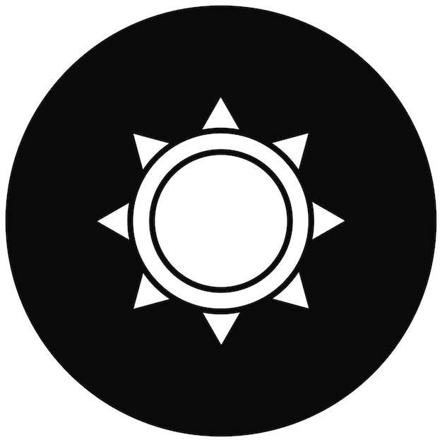 sun icon vector image can be used for space technology
