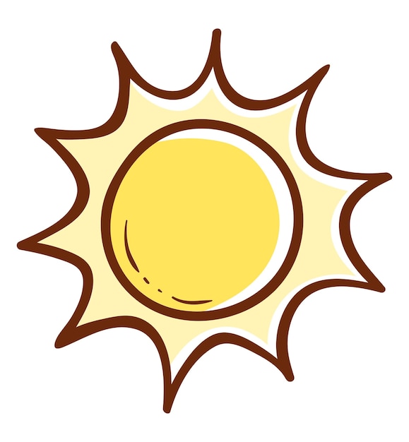 Sun icon vector