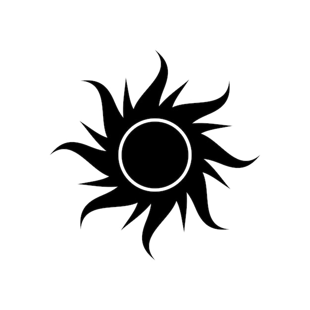 Sun icon vector