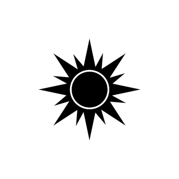 Sun icon vector