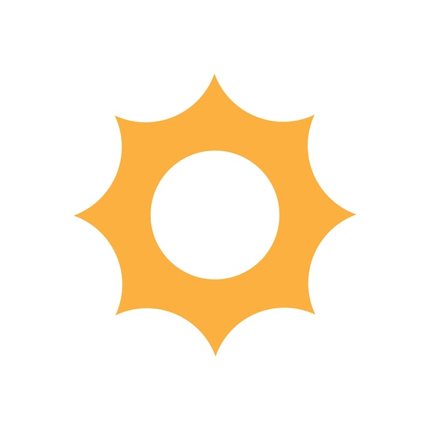 Sun icon vector