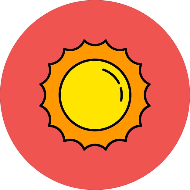 ベクトル 太陽のアイコン