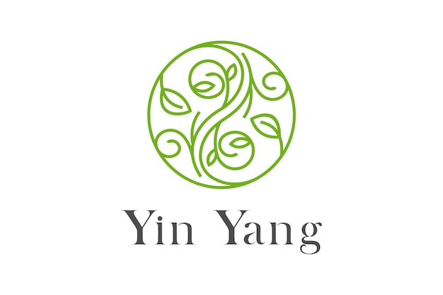 Sun Leaf Water Yin Yang Organic Nature Season Logo design inspiration