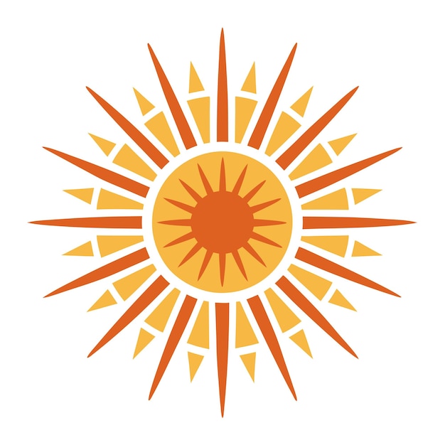Sun Logo design Sun silhouette Design