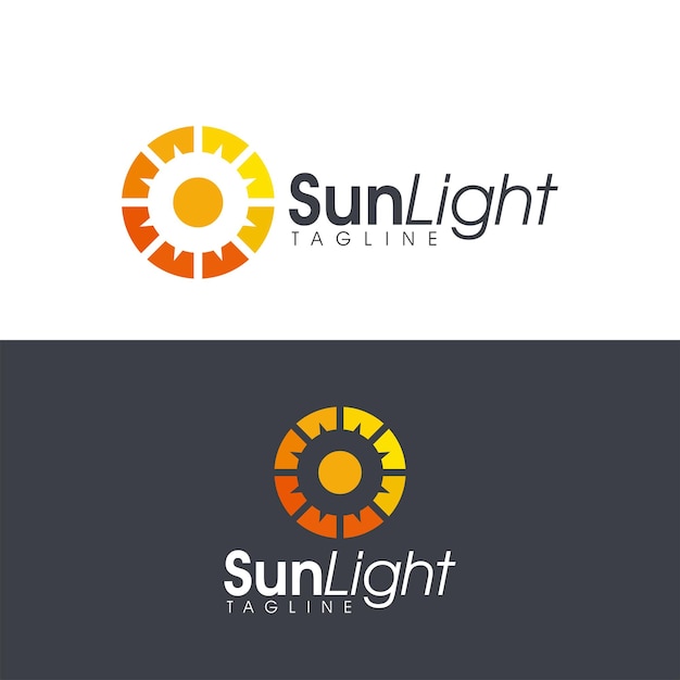 Sun logo icon vector concept with beautiful color variation