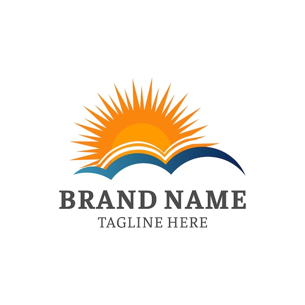 Sun logo icon vector Sun logo design template Simple logo sunshine on trendy logo Sun logos compa