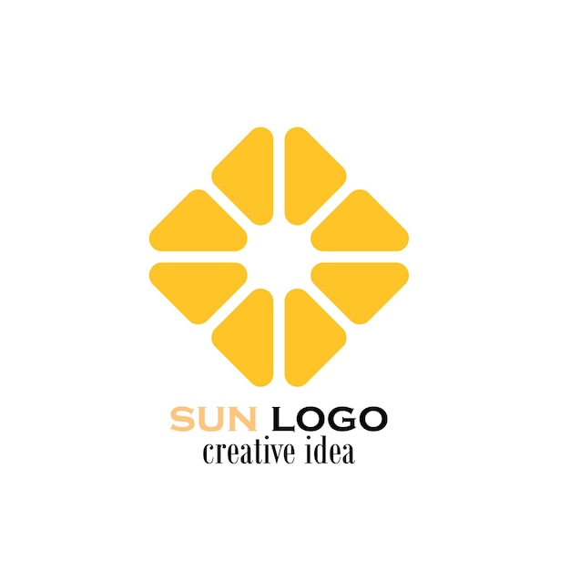 sun logo and sun icon Vector design Template Vector