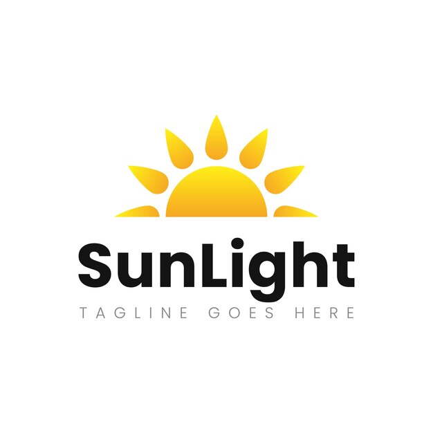 Sun logo and sun icon vector design template