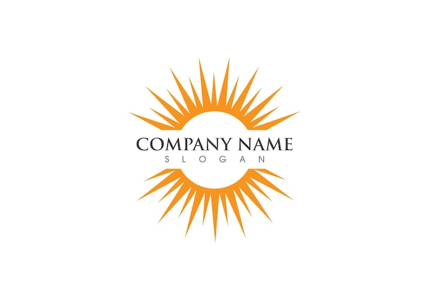 Sun logo template