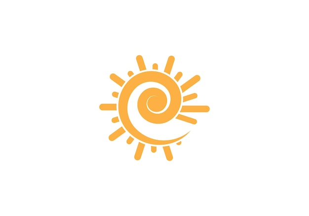 Modello di logo del sole