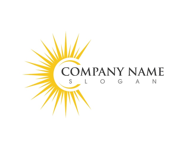 sun logo template