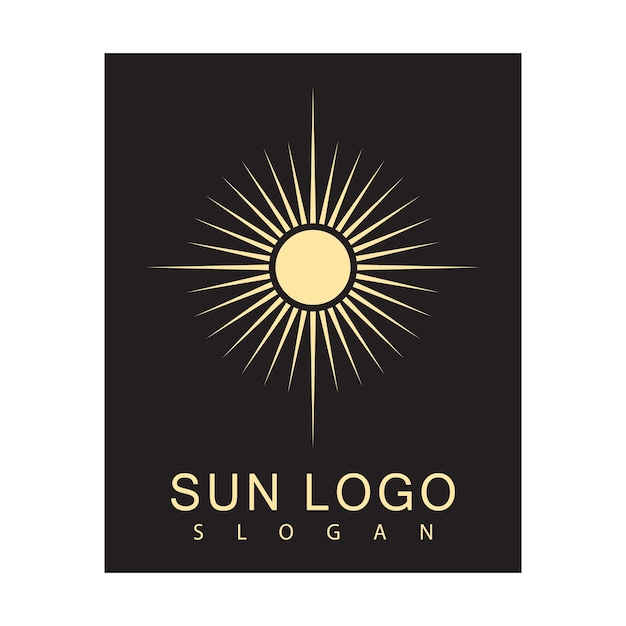 Sun logo vector sjabloon symbool ontwerp