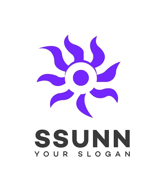 Vector sun logo