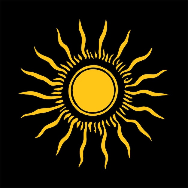 Vector sun monogram logo 8