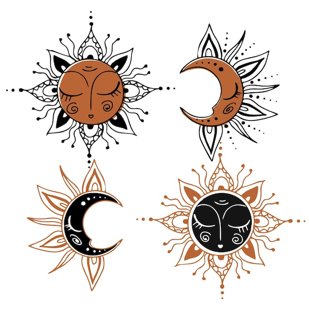 Vector the sun and the moon esoteric astrology space vector