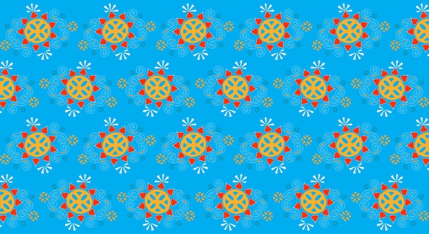 Sun pattern vector Summer days