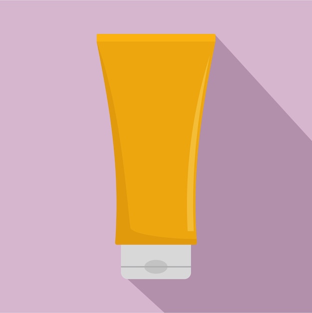 Sun protection cream icon Flat illustration of sun protection cream vector icon for web design