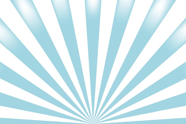 Sun rays blue and white vector background