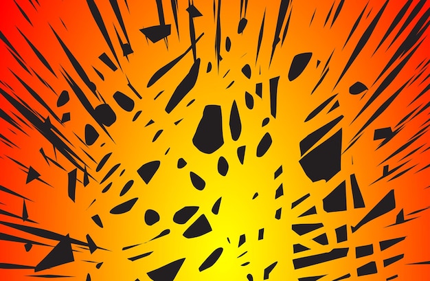 Sun Rays or Explosion Boom for Comic Books Radial Background Vector