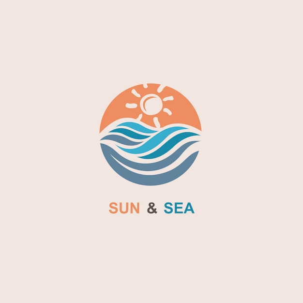 태양과 바다 아이콘